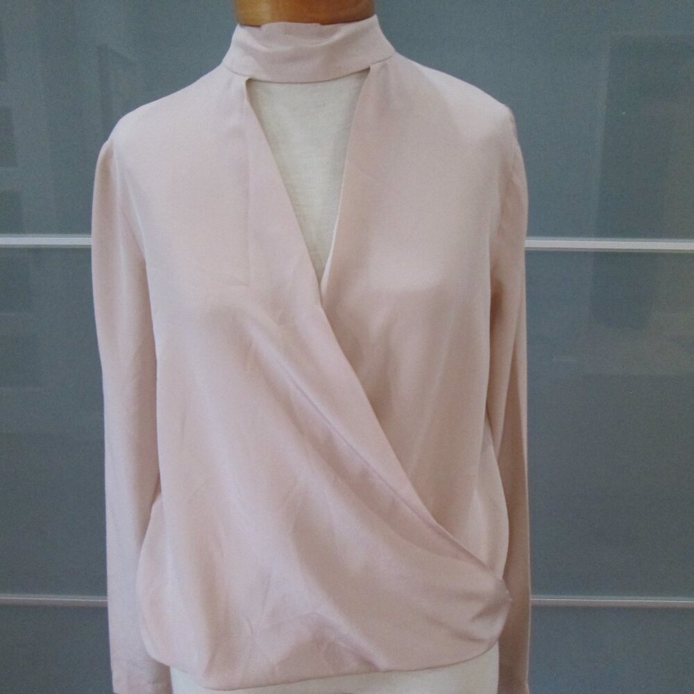 Emerson Thorpe Long Sleeve 100% Silk Blouse